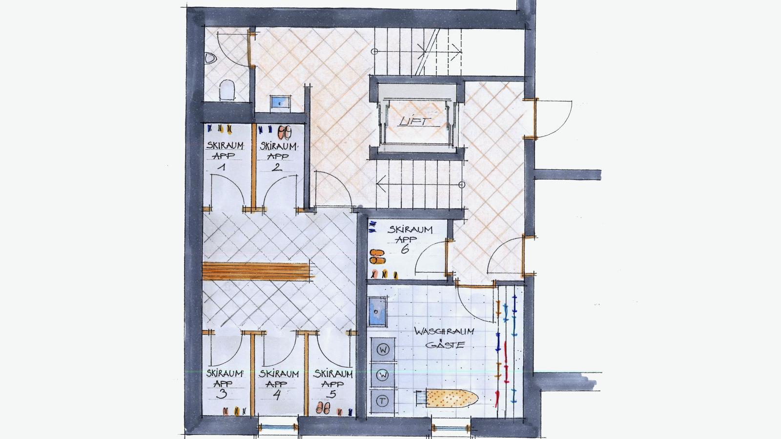 Next To The Skilift A 6-Plattegrond