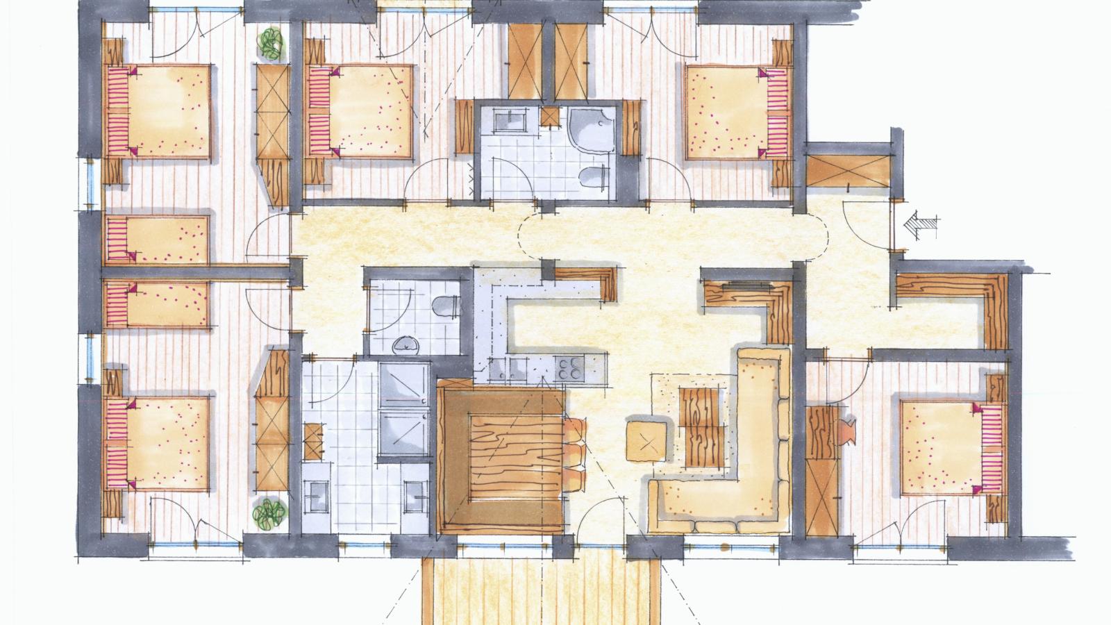 Next To The Skilift A 6-Plattegrond