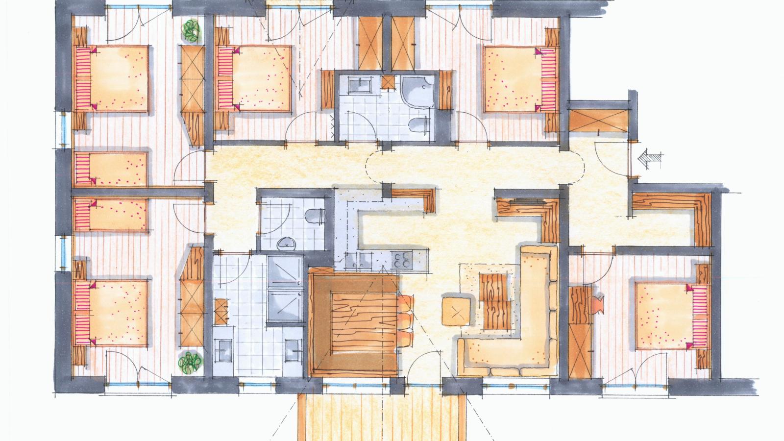 Next To The Skilift A 5 und A 6-Plattegrond