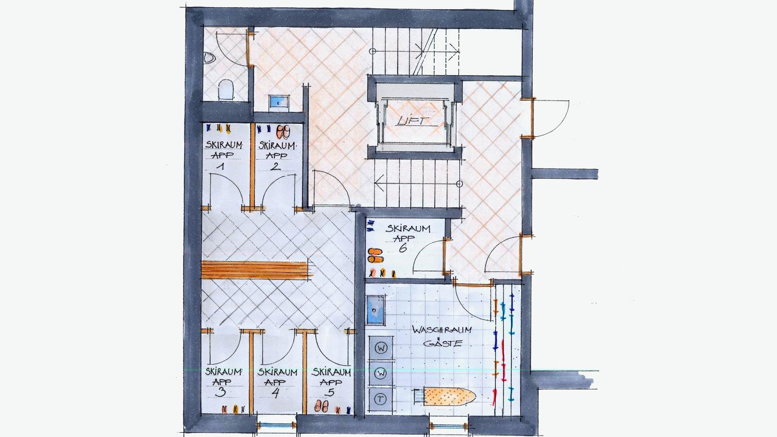 Next To The Skilift A 5 und A 6-Plattegrond