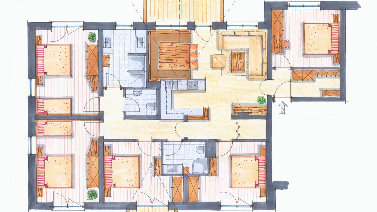 Next To The Skilift A 5 und A 6-Plattegrond