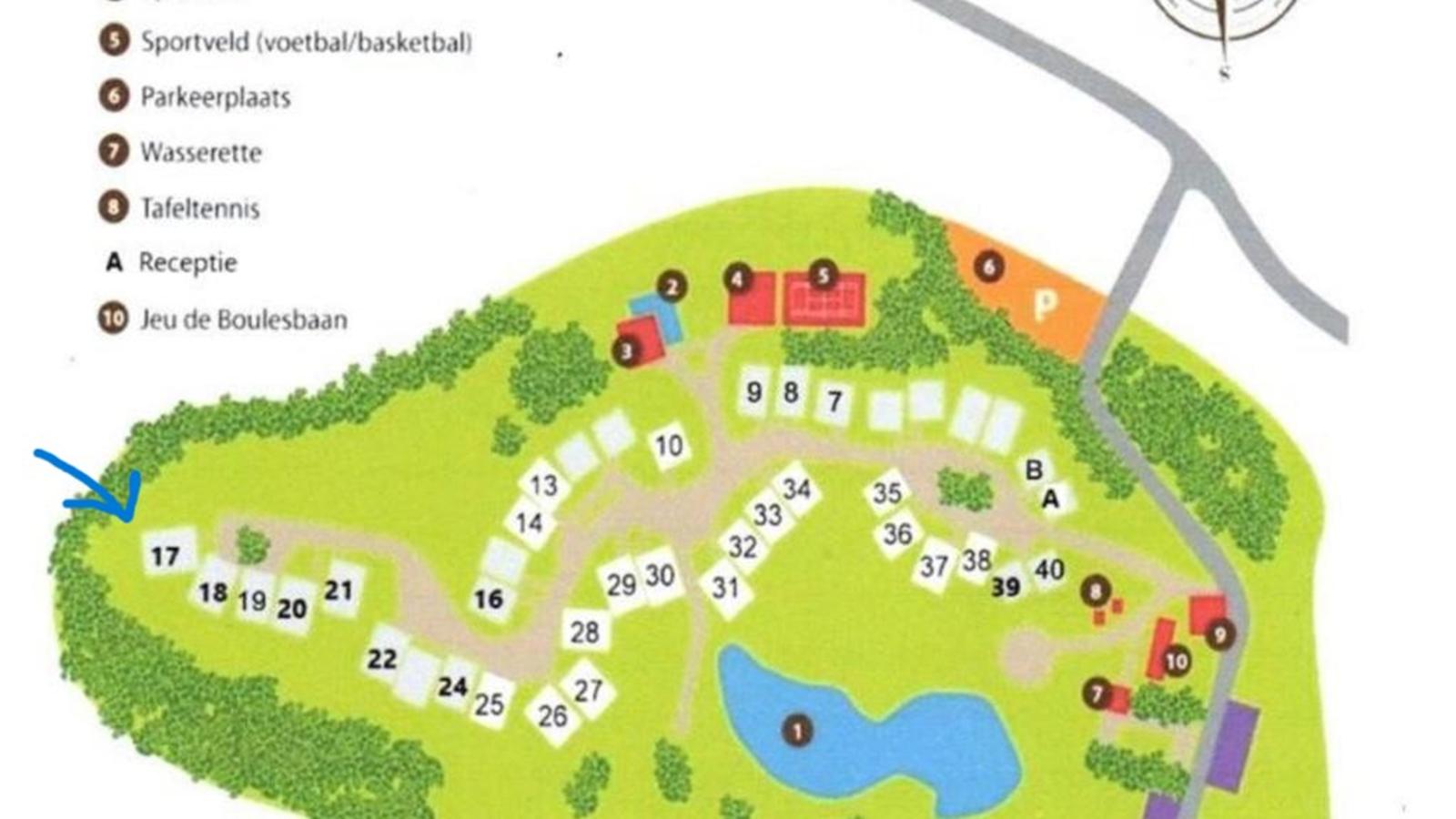 Lac Bleu nr 17-Plattegrond