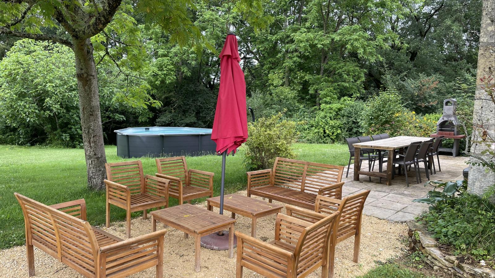 Ferme Saint Martin le Redon-Terrasbalkon