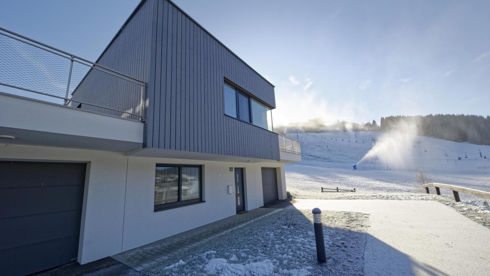 Winzerchalet-Exterieur winter