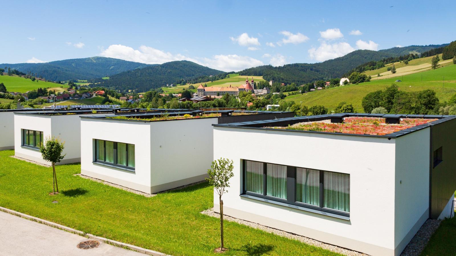 Winzerchalet-Buitenkant zomer