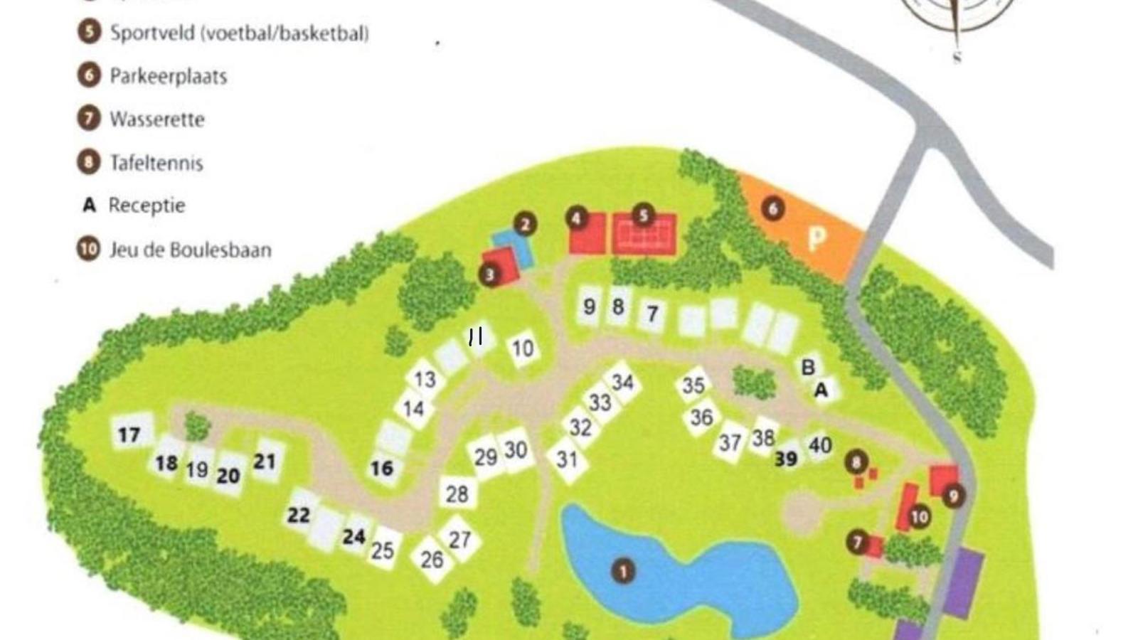 Lac Bleu nr 11 bij zwembad-Floor plan