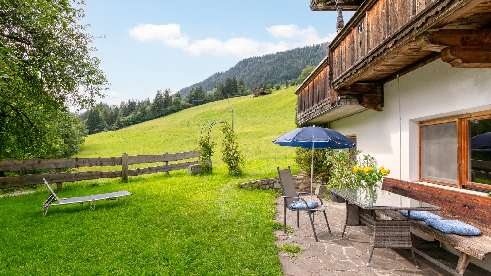 Am Bauernhof Top 2-Jardin d'été