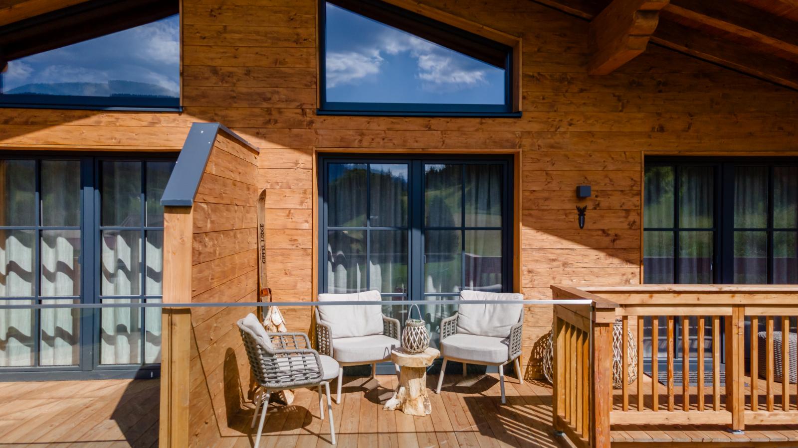 Chalet Gipfel Lodge Alpine Style - Terrasbalkon