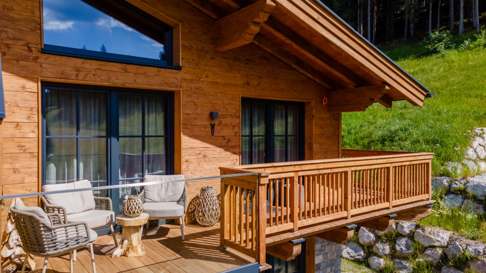 Chalet Gipfel Lodge Alpine Style - Terrasbalkon