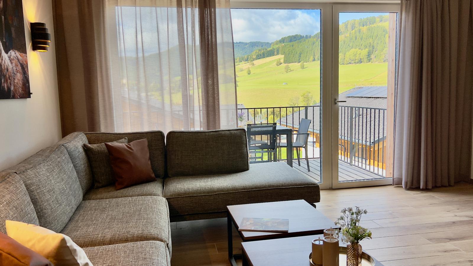 Grebenzen Lodge Starnberg 60A-Woonkamer