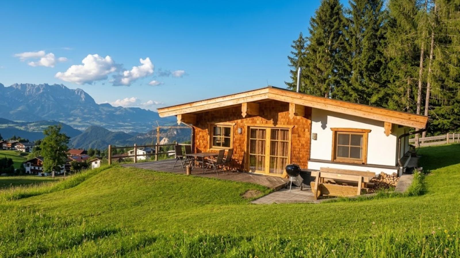 Schneeberghütte - Buitenkant zomer