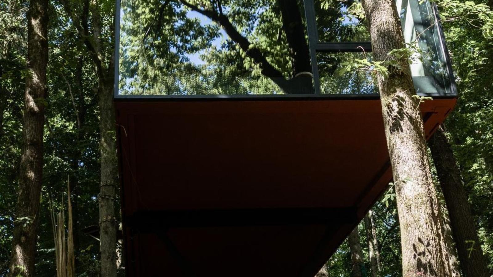 Cabane dans les arbres-Extérieur été