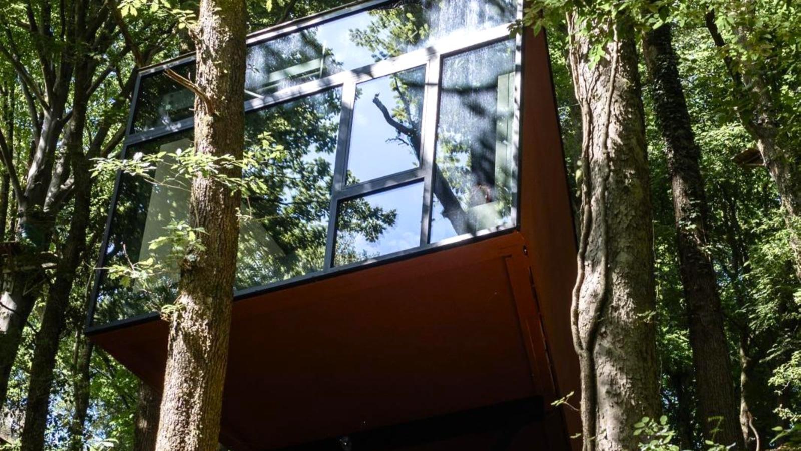 Cabane dans les arbres-Extérieur été