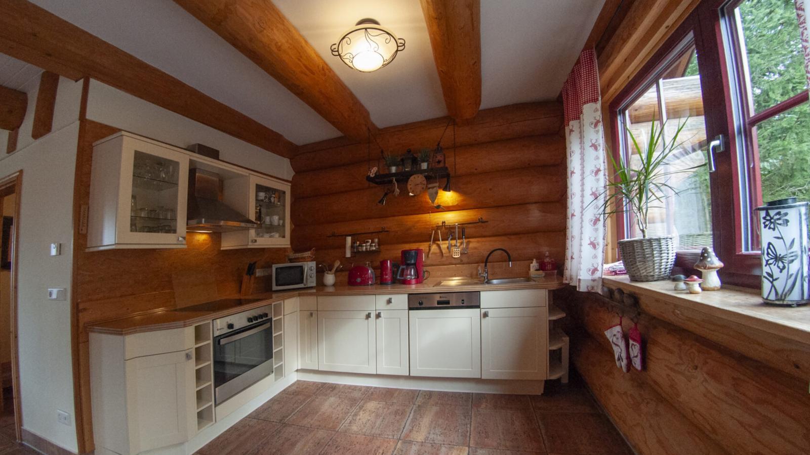 Naturstammhaus-Keuken