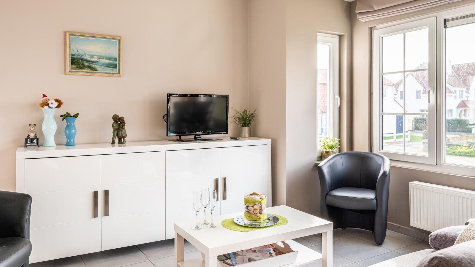 Les Trois Moineaux-Woonkamer