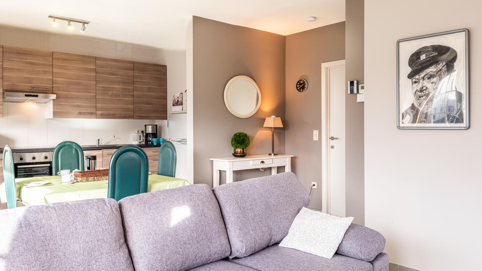 Les Trois Moineaux-Woonkamer