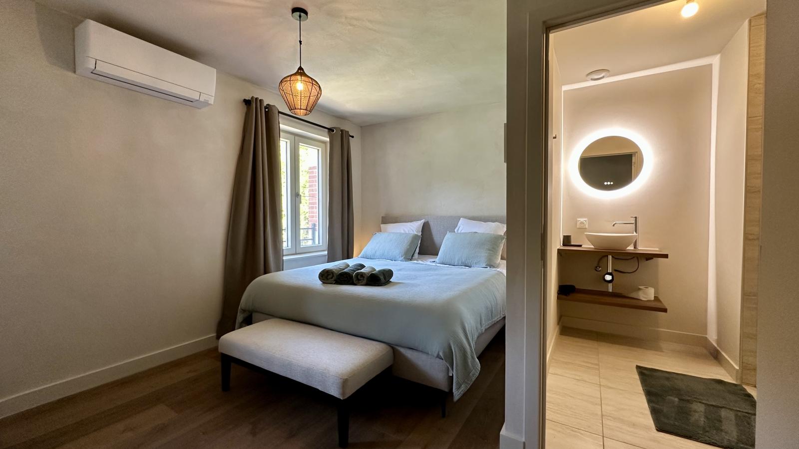 Le Moulin de Lachalade-Schlafzimmer