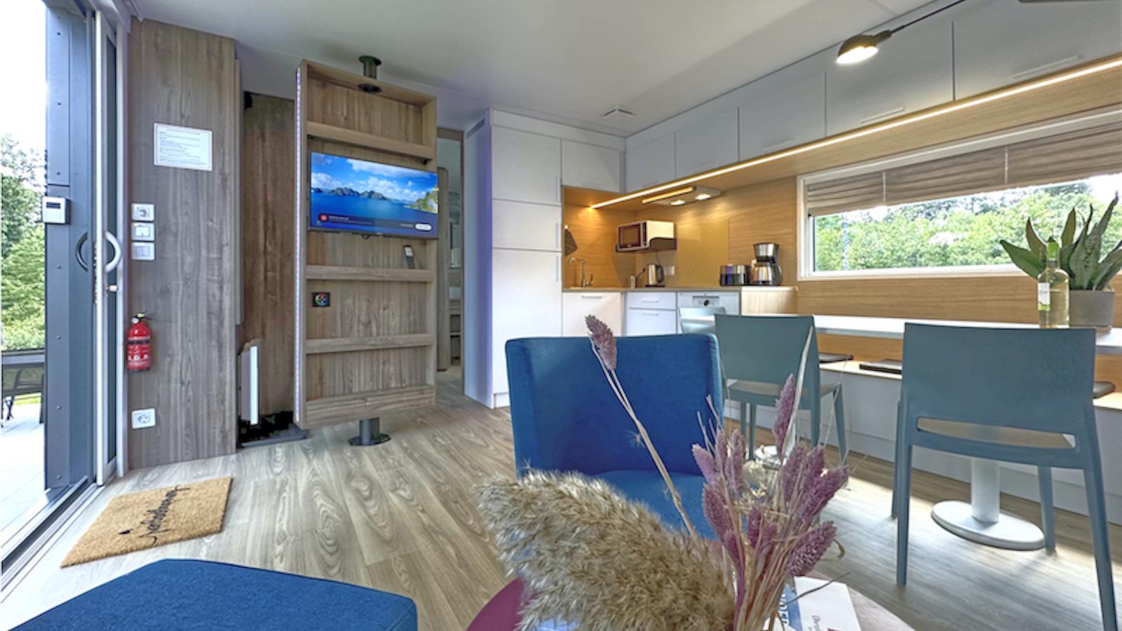 Feriendorf Seeblick - Tiny Chalet Nr 6-Keuken