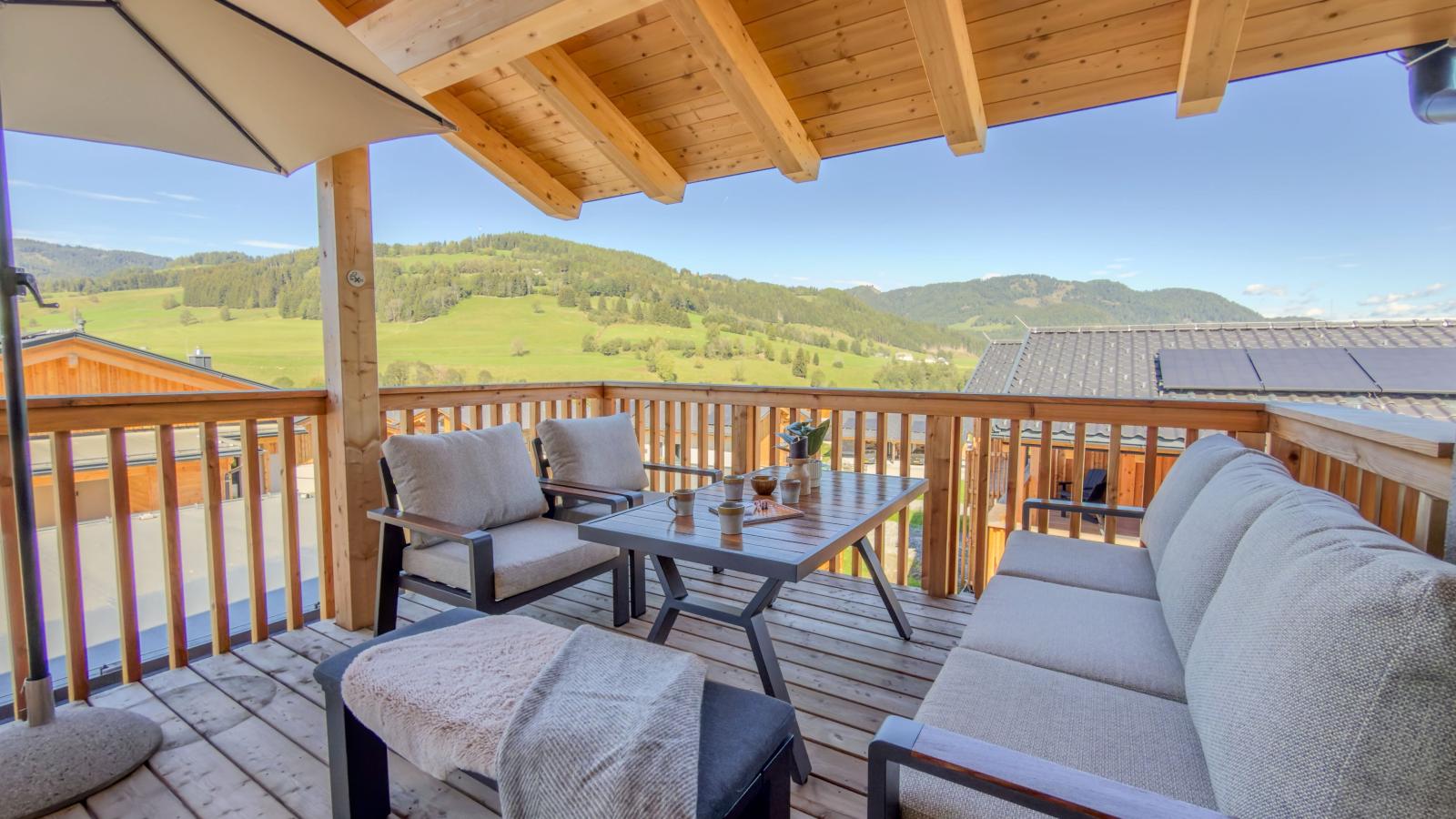 Grebenzen lodge Alpenklang 64A - Terrasbalkon