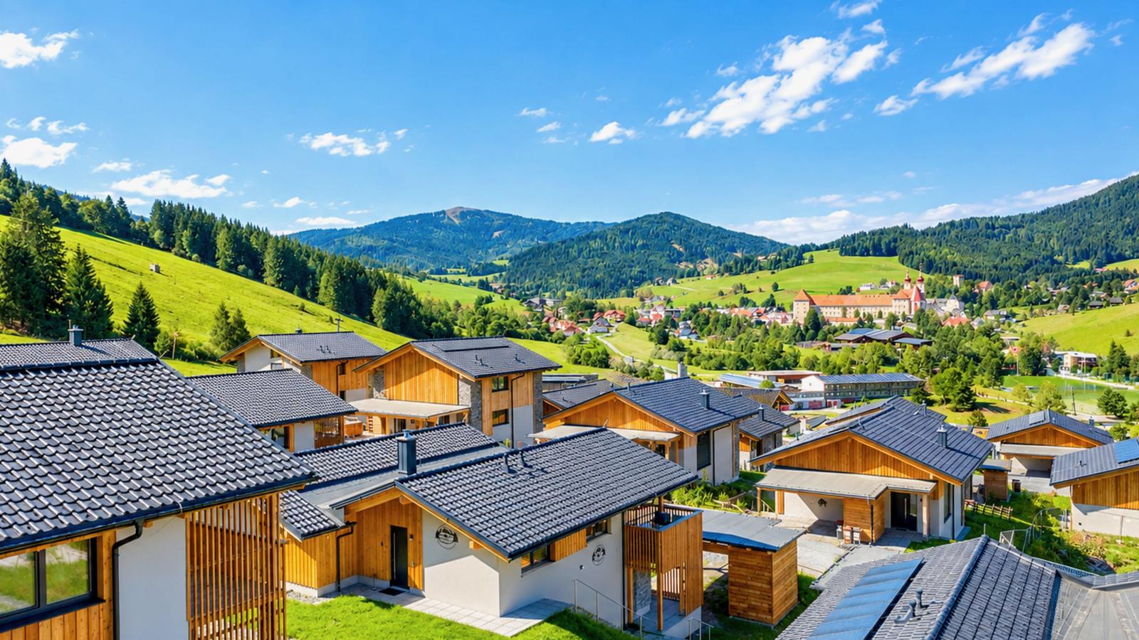 Grebenzen lodge Alpenklang 64A - Uitzicht zomer