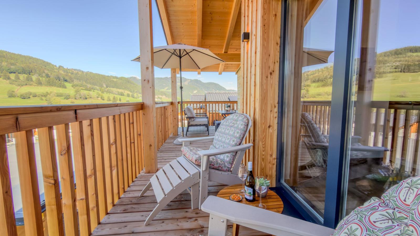 Grebenzen lodge Alpenklang 64A - Terrasbalkon