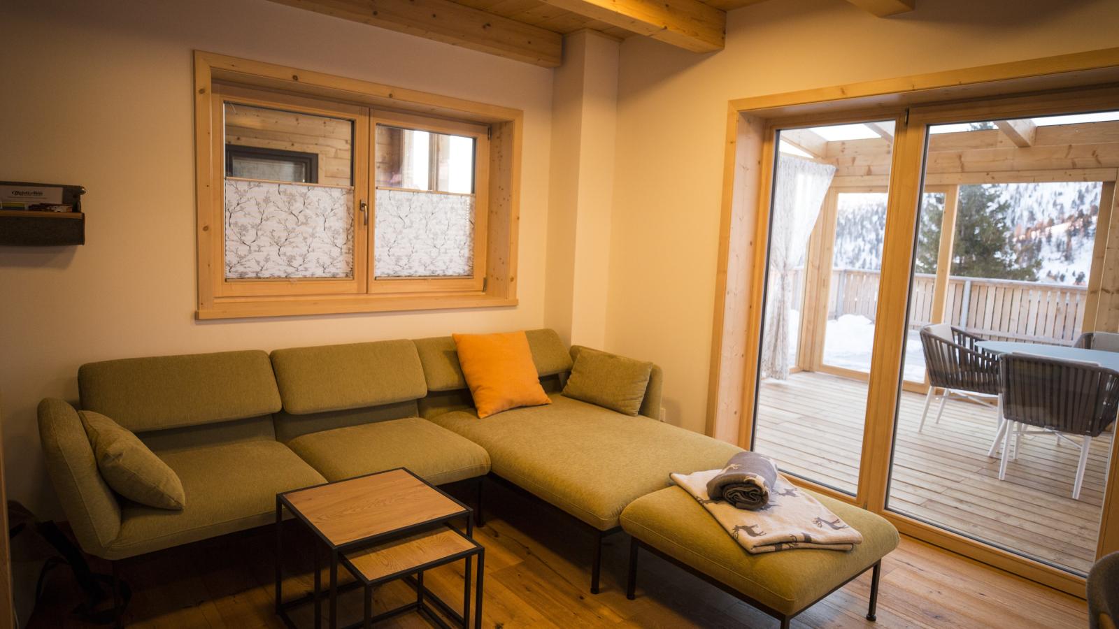 Designchalets Falkertsee-Woonkamer