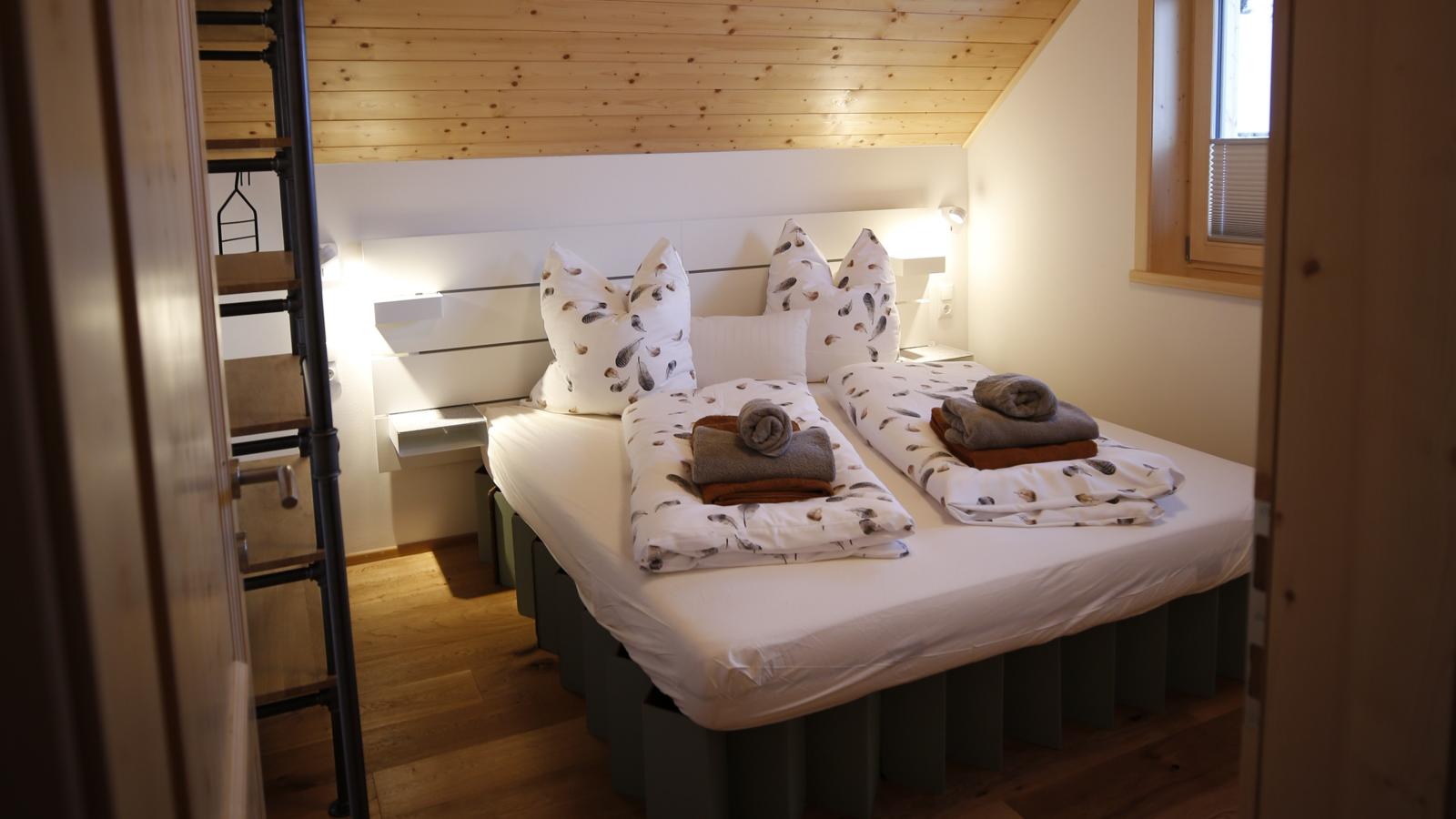 Designchalets Falkertsee-Slaapkamer