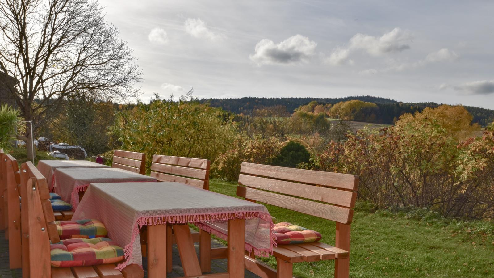 Blumenhof-View in summer