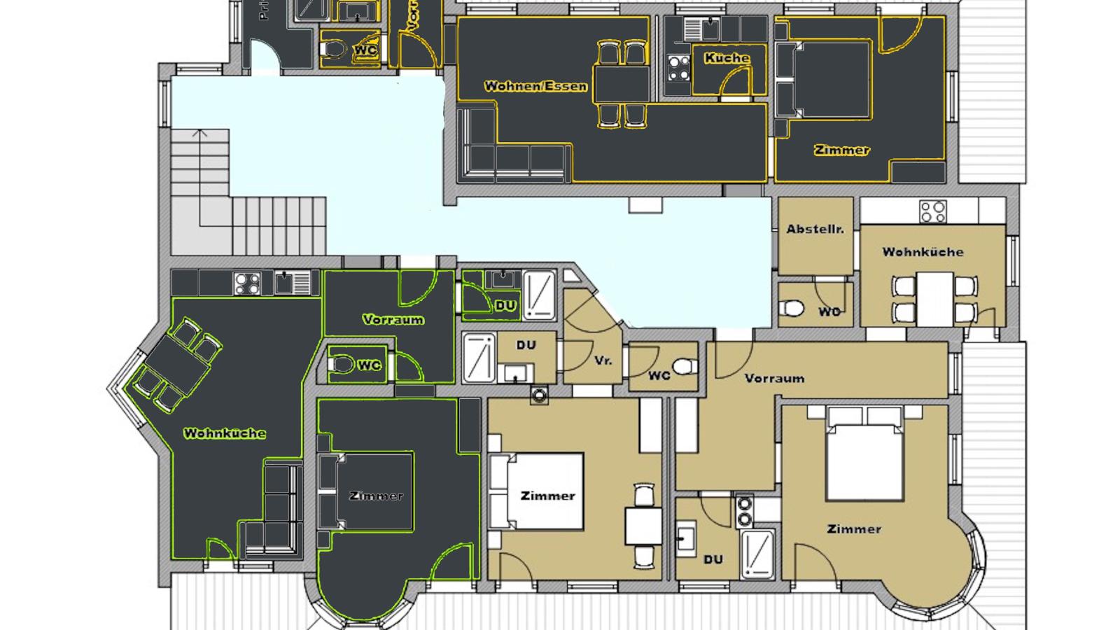 Landhaus Marchfeld Top 1  Top 2 Top 3-Plattegrond