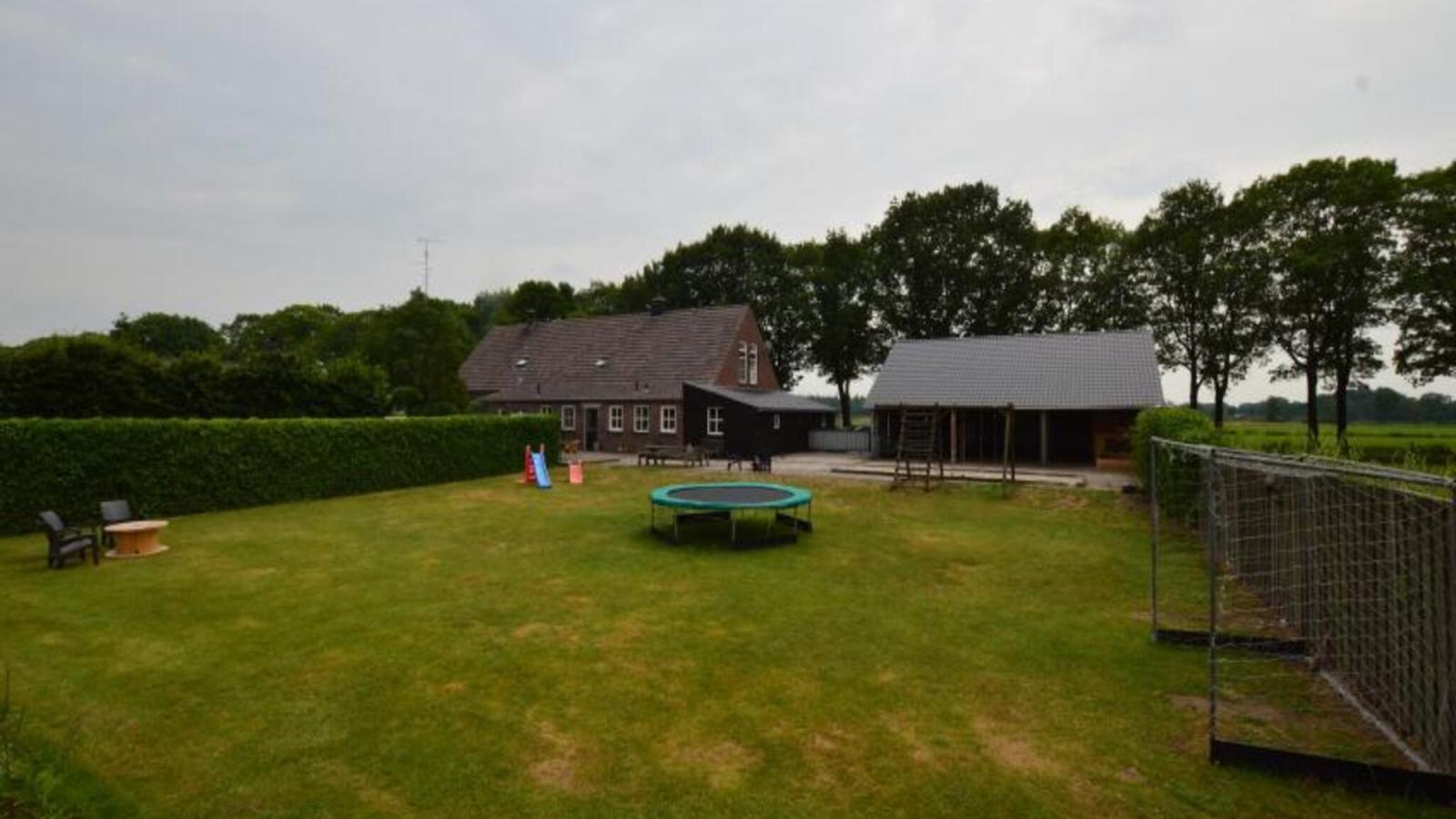 De open schuur-Tuin winter