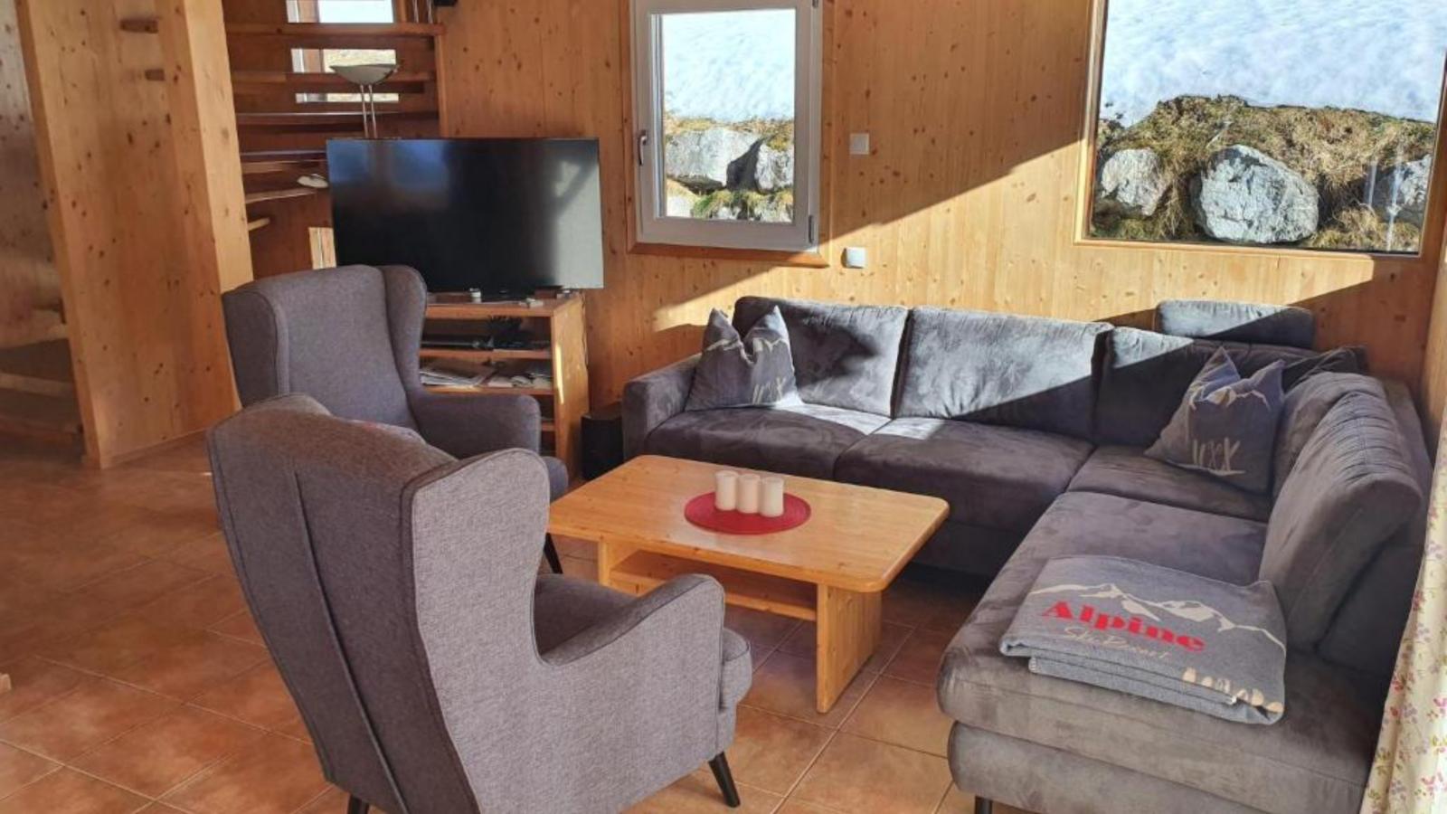 Tauern Lodge-Woonkamer