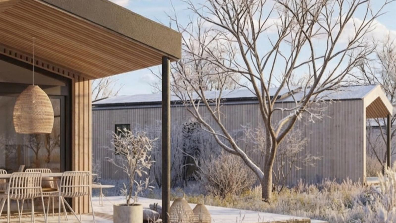 Guesthouse Spa Leithagebirge - Exterieur winter