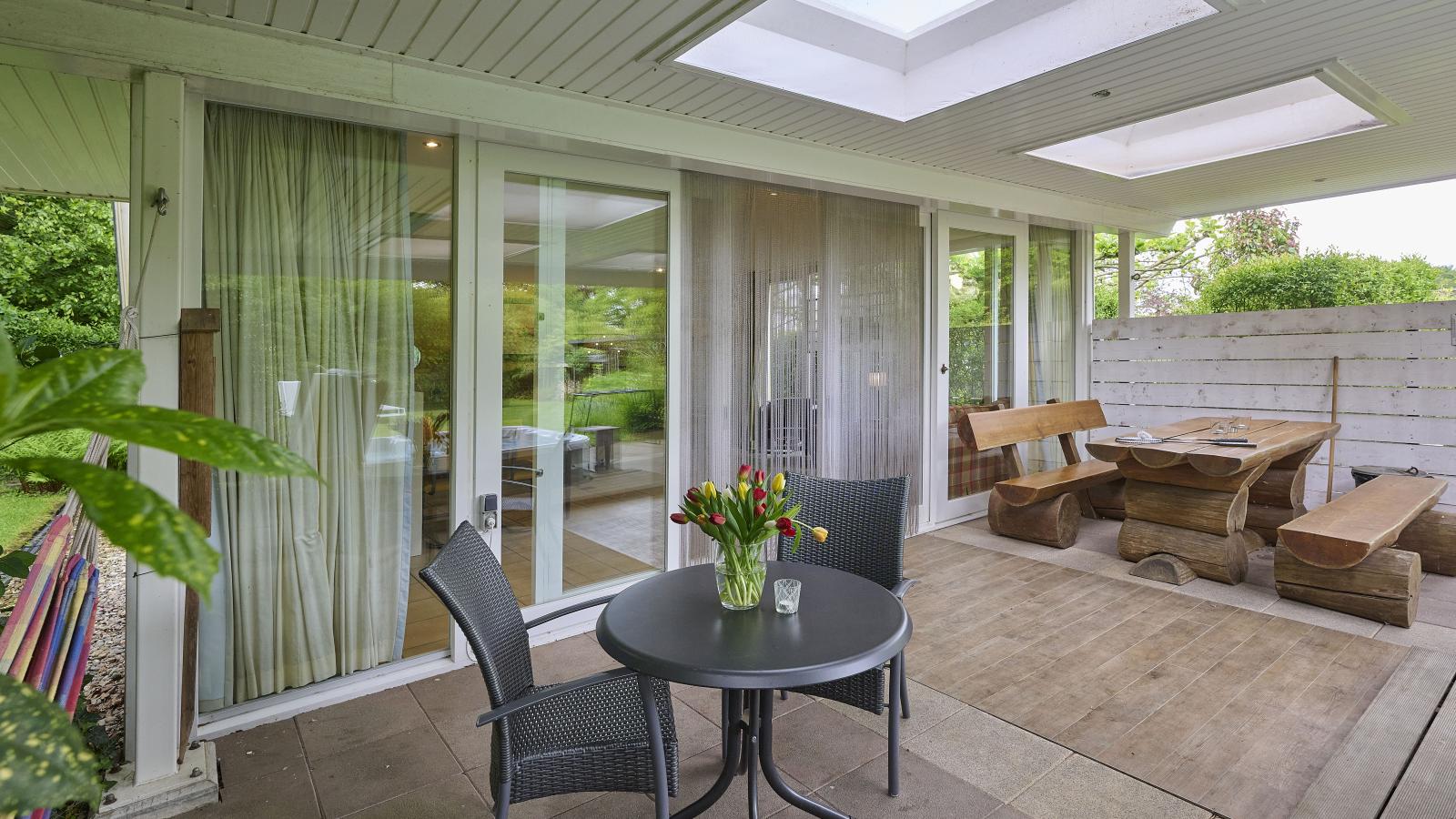 Wellnesshuisje Engelse Tuin - Terrasbalkon