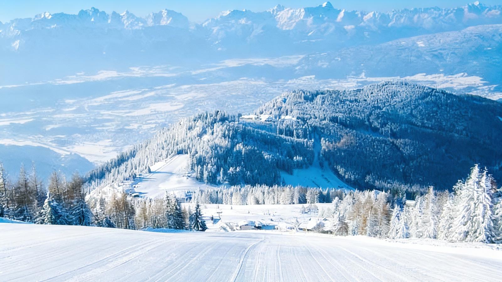 Seeblick am Afritzer See-Gebied winter 20km