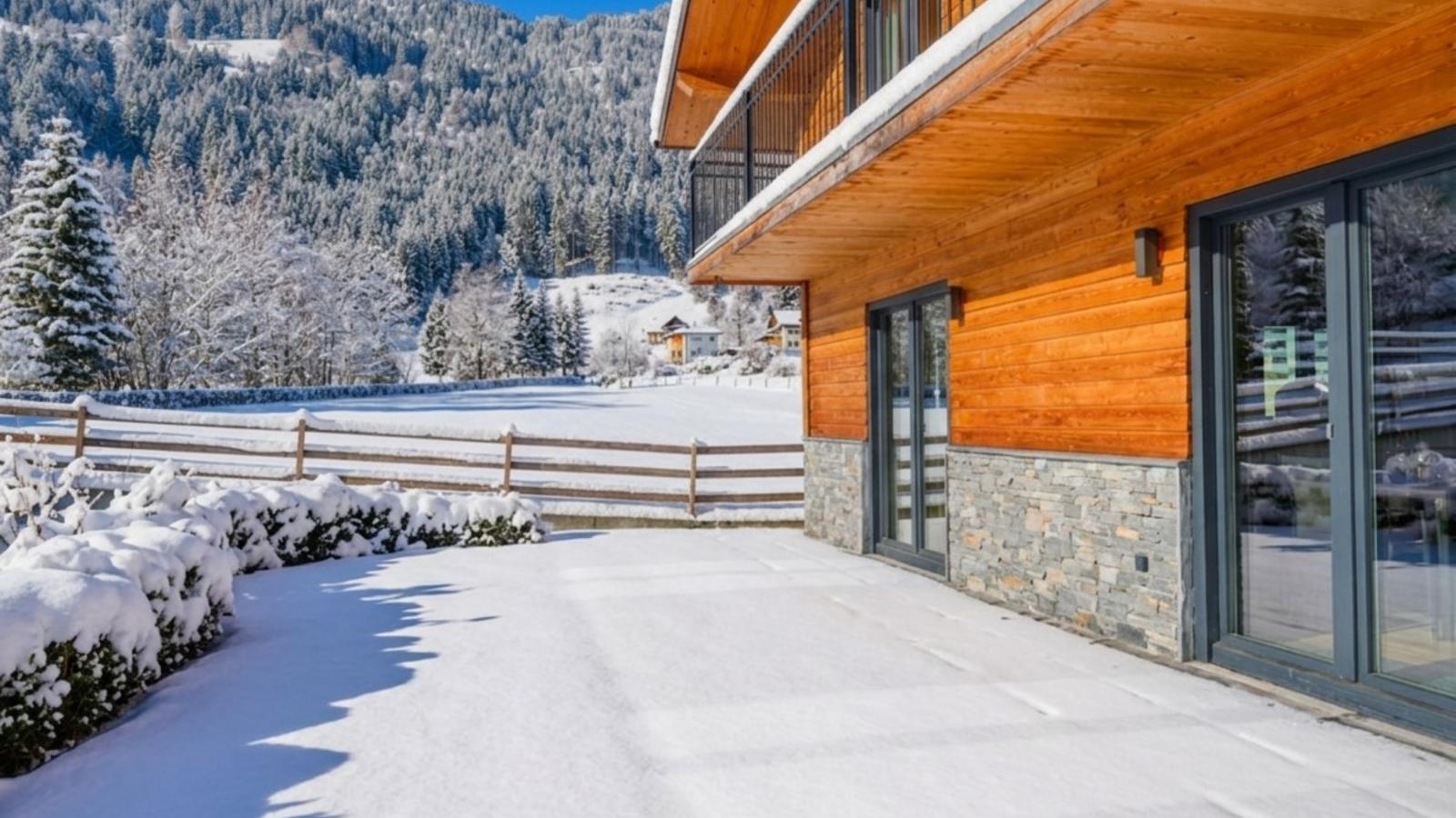 Am Afritzer See - Aussicht Winter