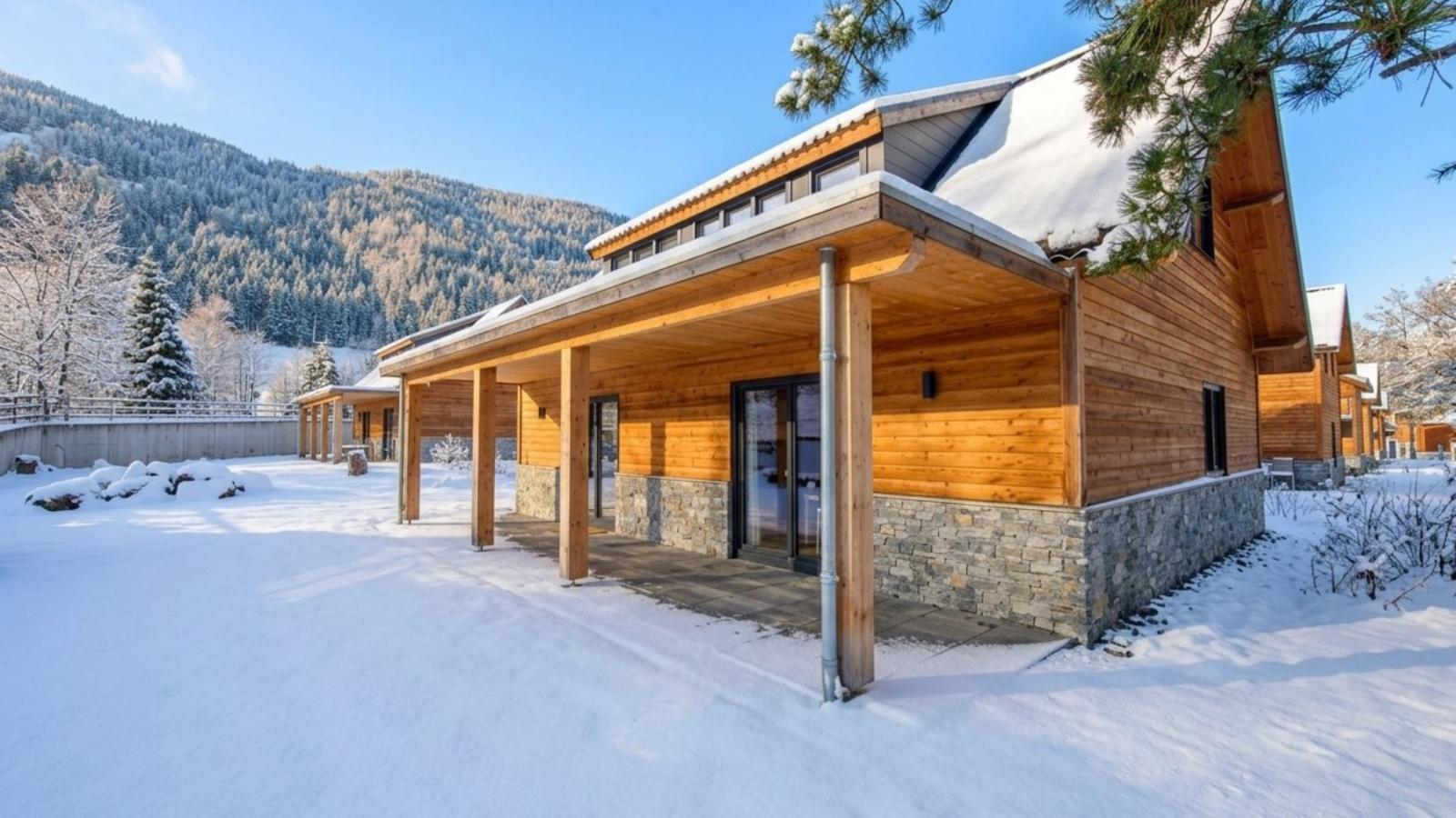 Alpenchalet am See - Außenbereich Winter