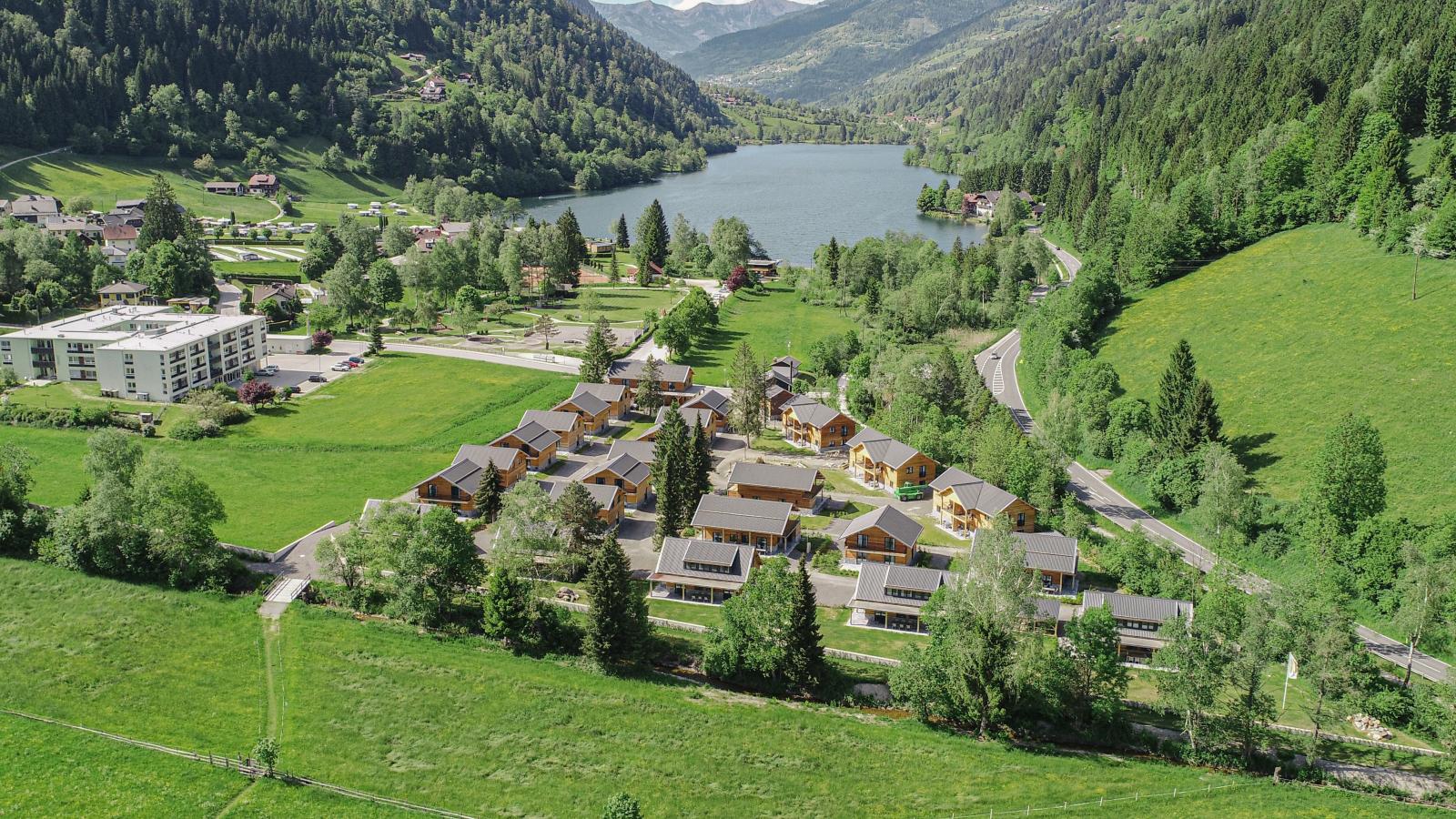 Alpenchalet Nockblick am Afritzer See-Gebieden zomer 1km
