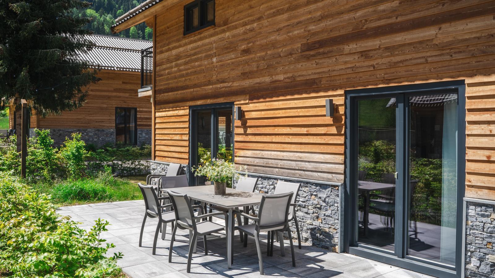 Alpenchalet Nockblick am Afritzer See-Terrasbalkon