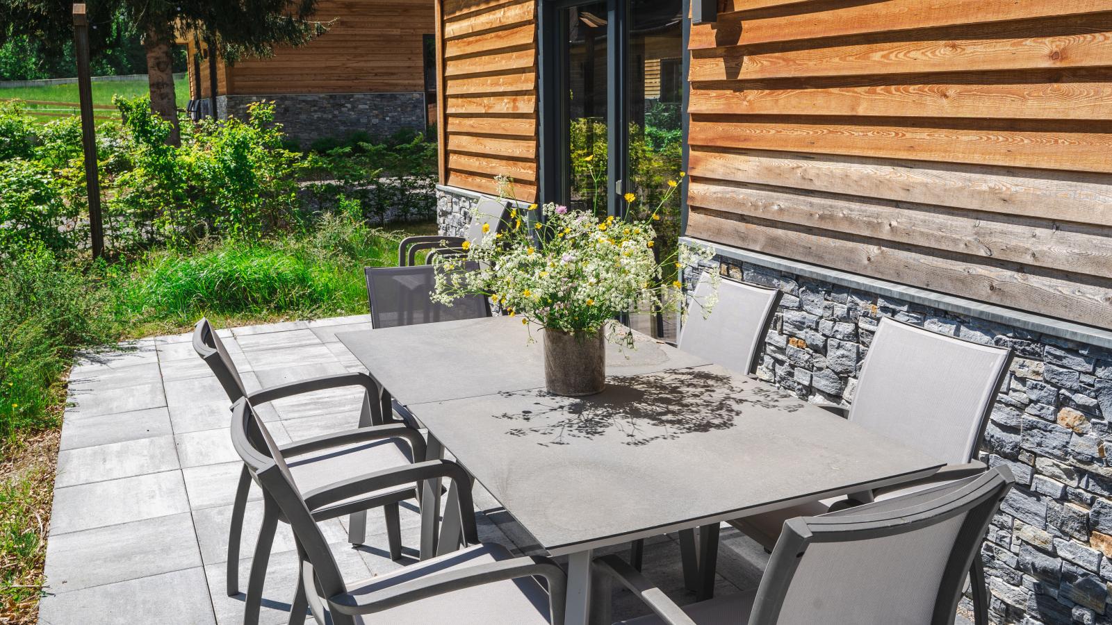 Alpenchalet Nockblick am Afritzer See-Terrasbalkon