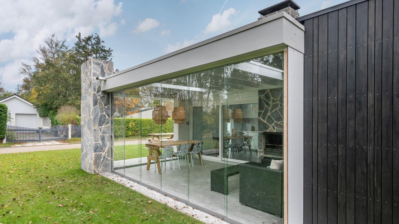 Bos  Meer Lodge Kamperland - Terrasse / balcon