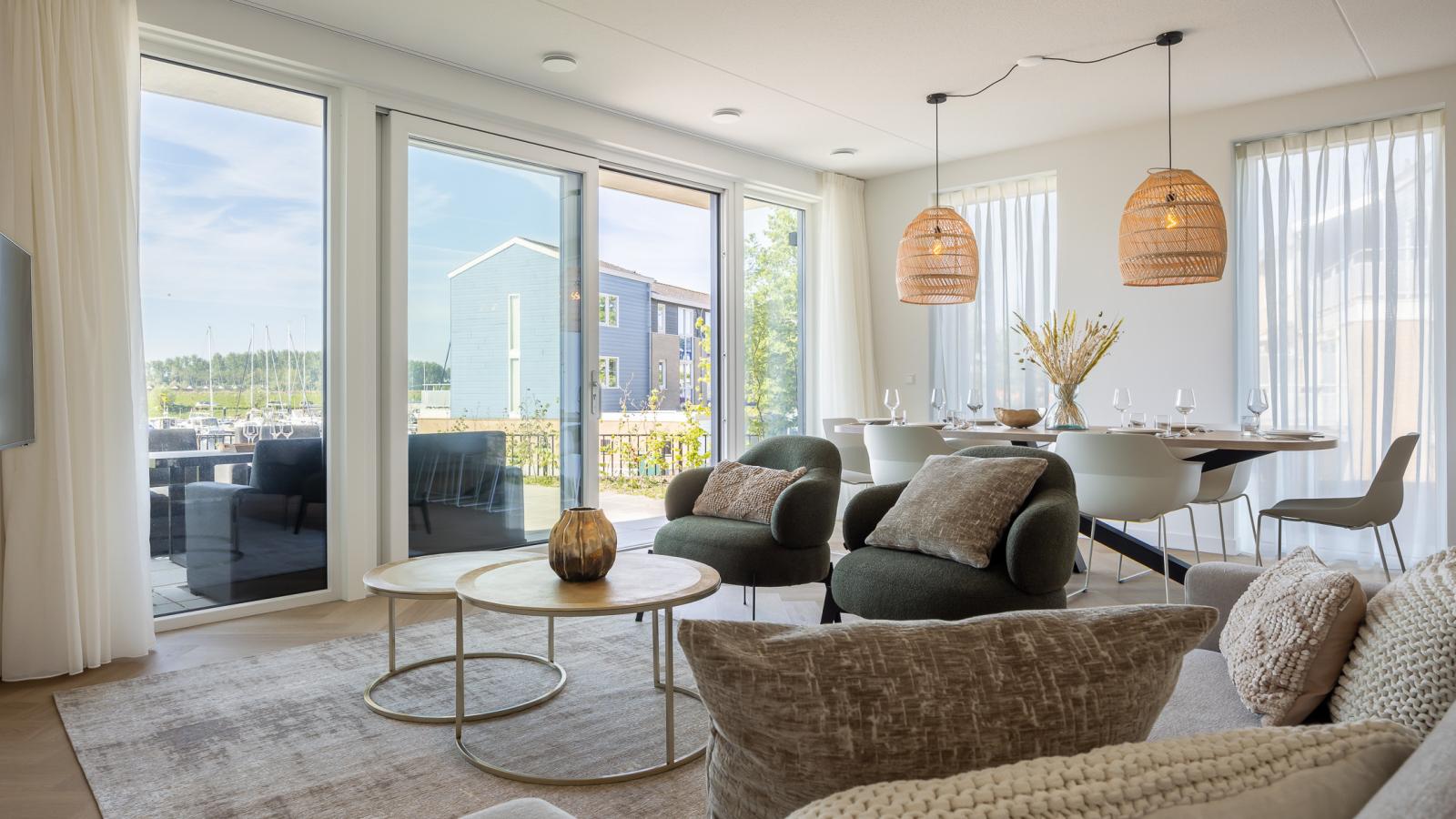 Marina House Kortgene - Woonkamer