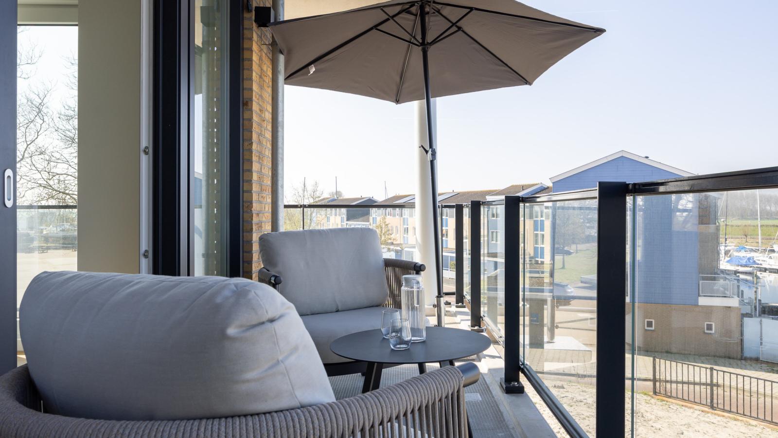 Marina Spa View Kortgene - Terrasbalkon