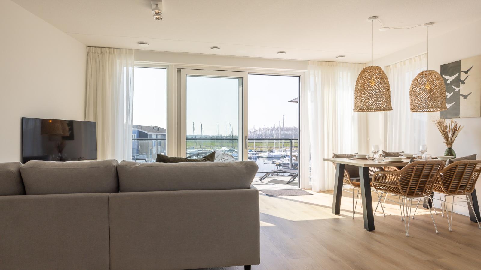 Panorama Appartement Kortgene - Woonkamer