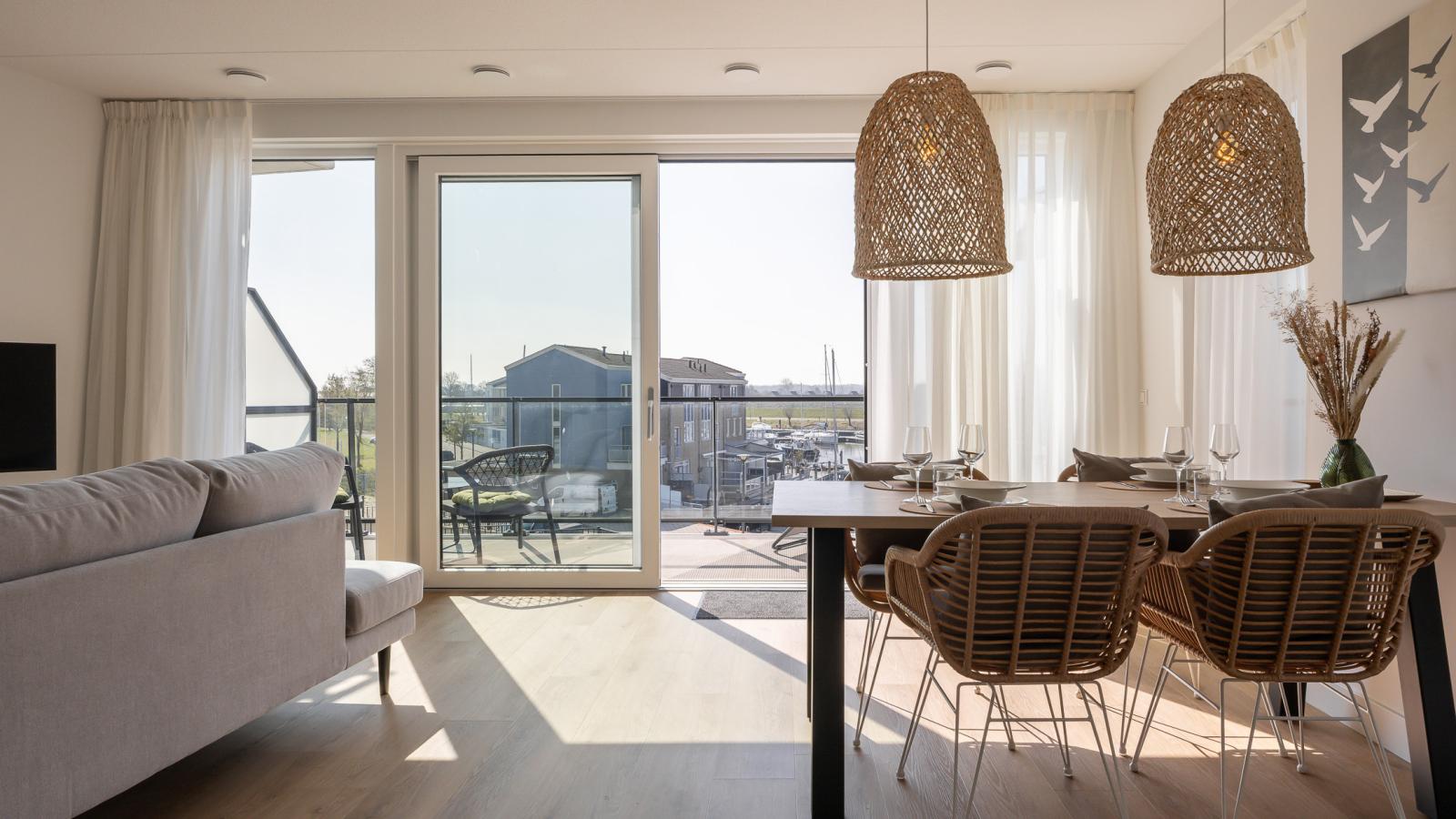 Panorama Appartement Kortgene - Woonkamer