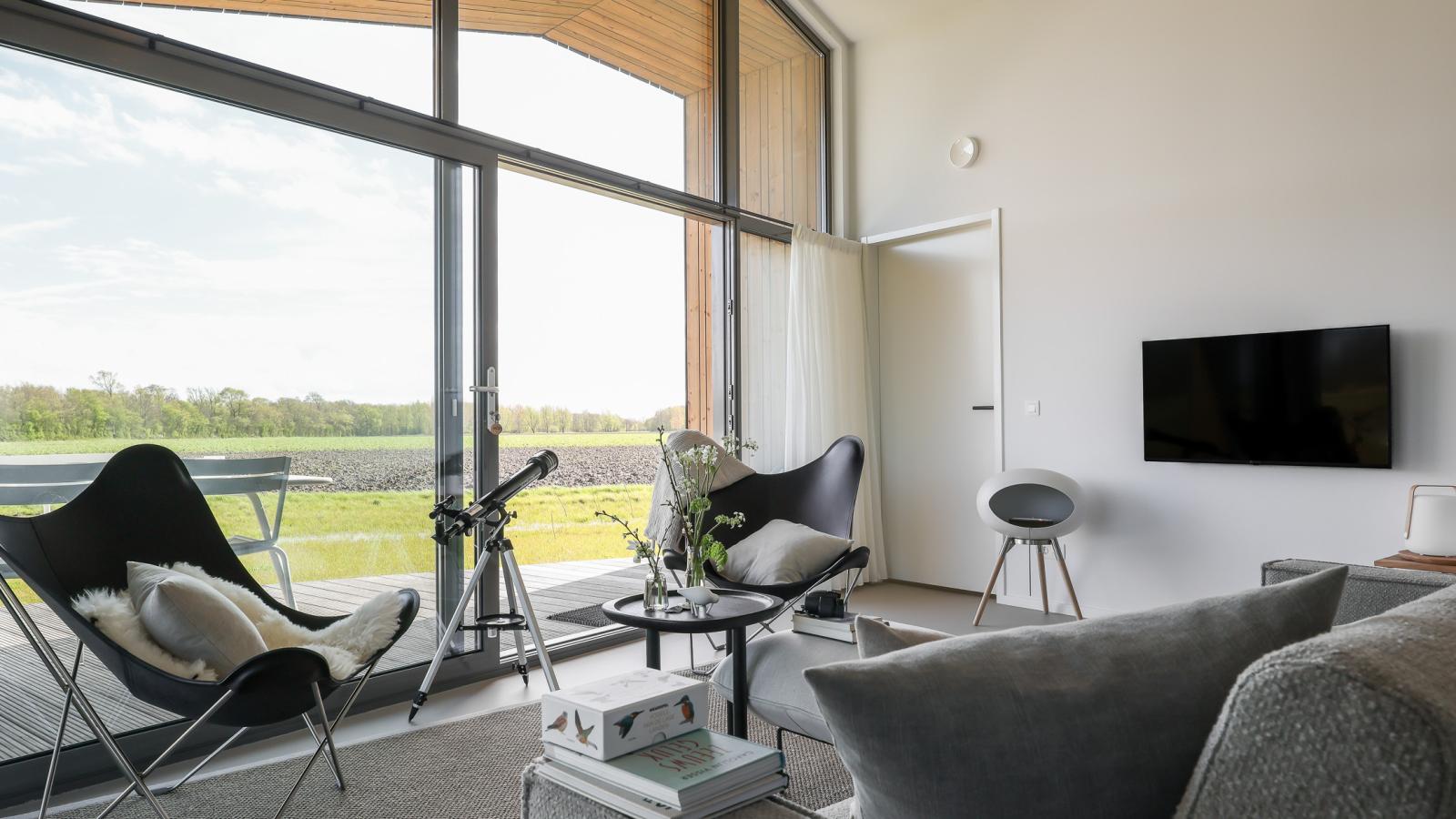 Natuurhuis Oeverzicht - Woonkamer