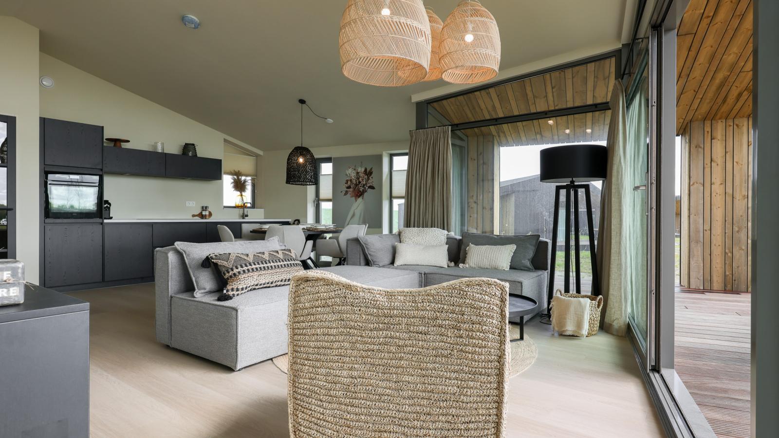 Natuurhuis Waterloop - Woonkamer