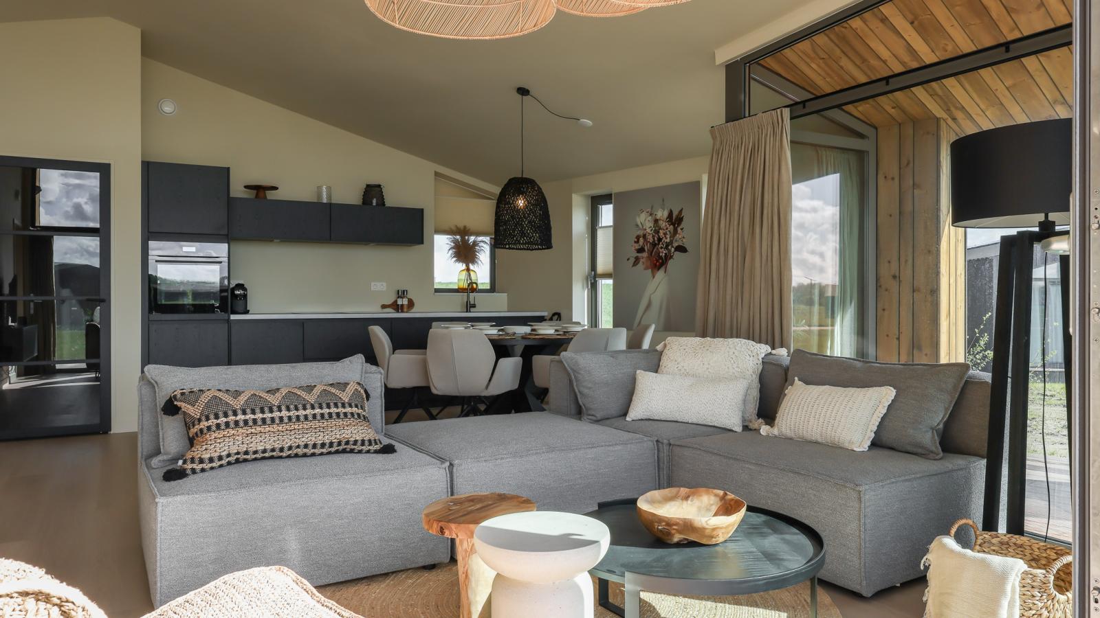 Natuurhuis Waterloop - Woonkamer