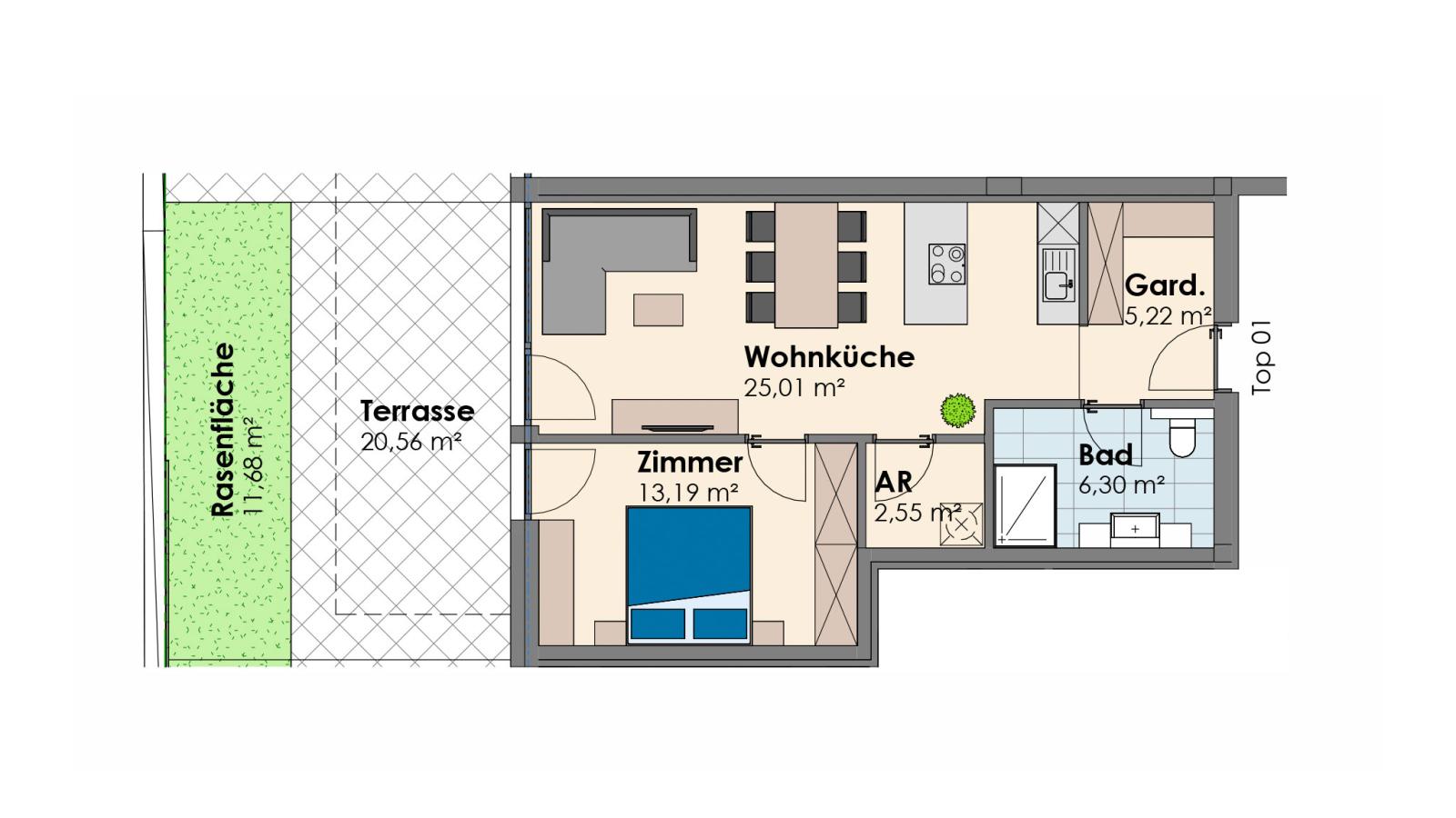 City Apartments Jenbach Top 17 - Grundriss