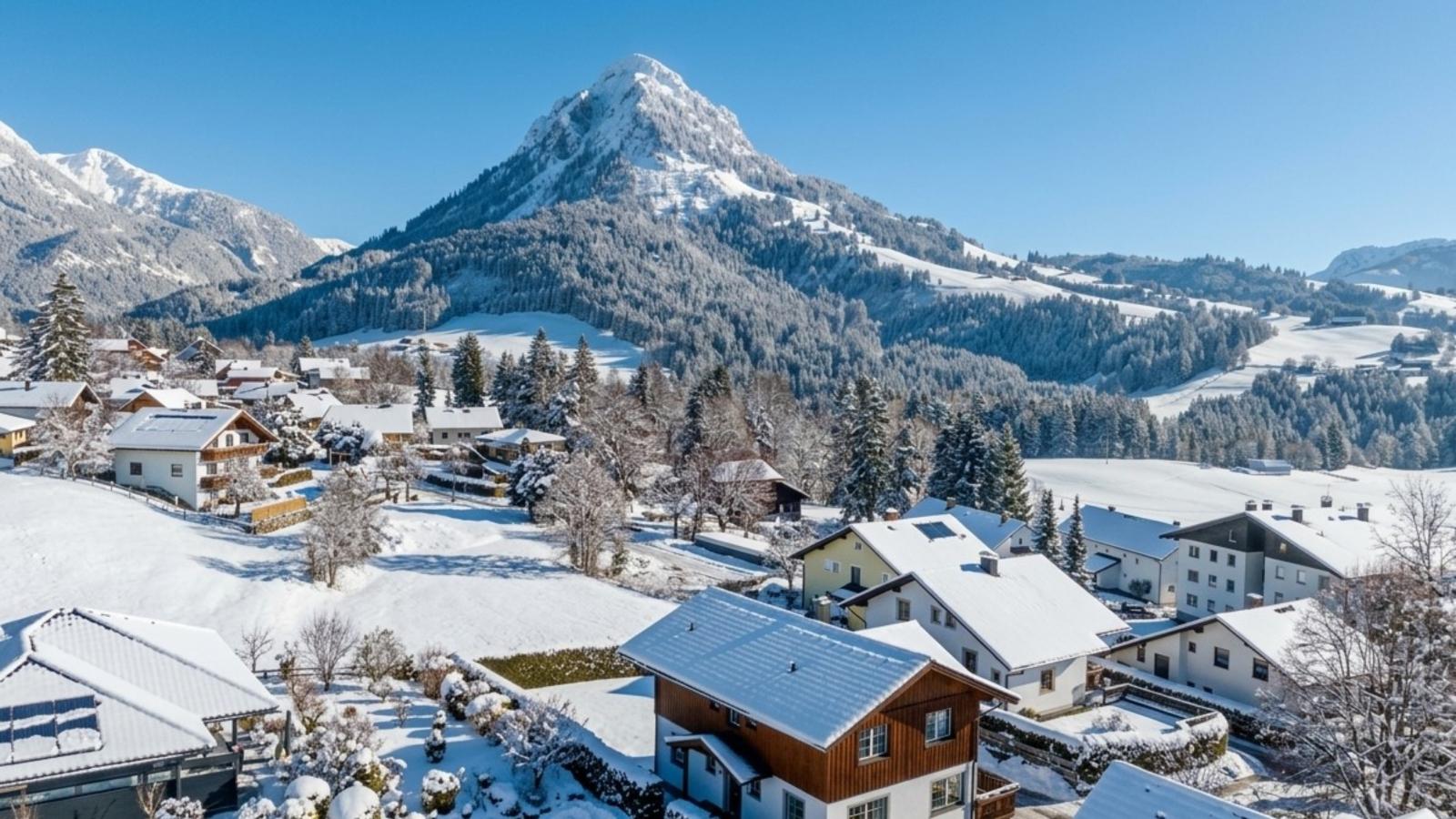 Landhaus Alpenblick Tauplitz - Uitzicht winter