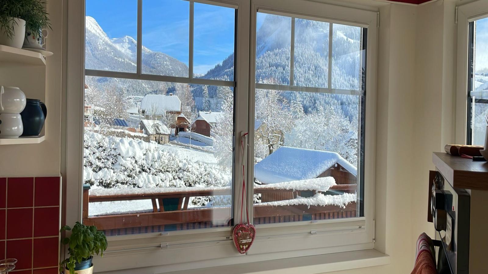 Landhaus Alpenblick Tauplitz - Vue d'hiver